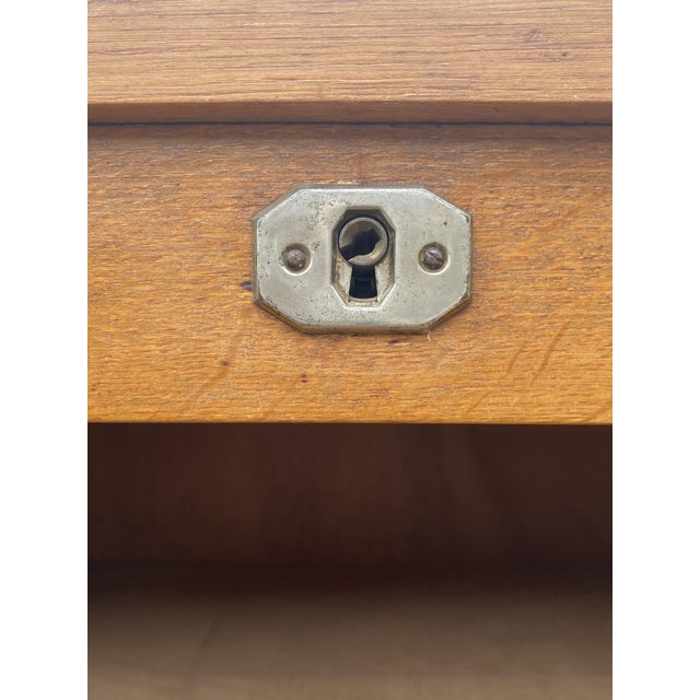 1950s Oak Double Column Roll-Top Filing Cabinet, 1950s For Sale - Image 5 of 18