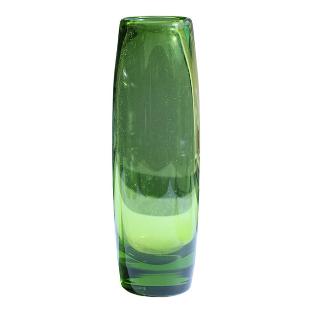 Holmegaard Green Vase #18121 For Sale