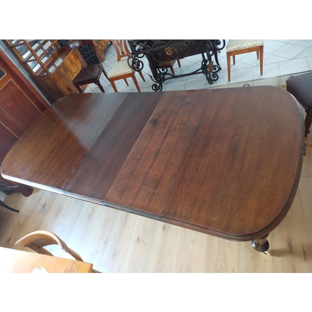 Large Extendable Dining Table, 1880s For Sale - Image 3 of 14