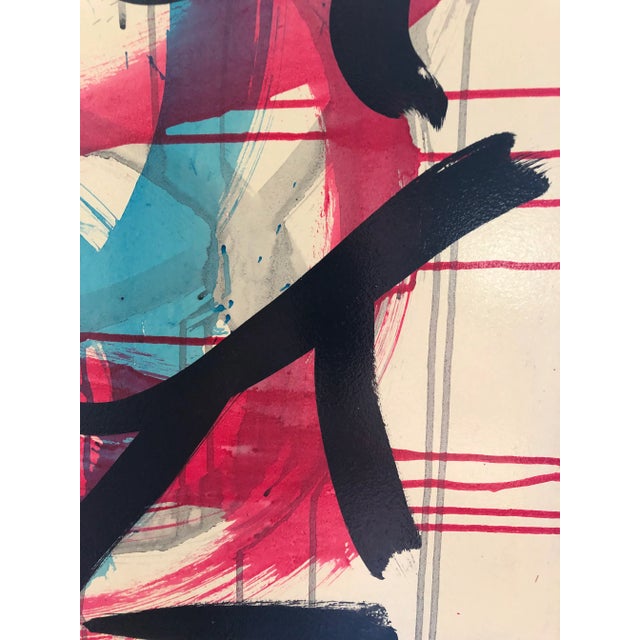 Paint Modern Peter Robert Keil Signed Expressionist Painting With Certificate of Authenticity For Sale - Image 7 of 12