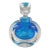 Steven Correia Turquoise Blue Art Glass Perfume Bottle # 26899 For Sale