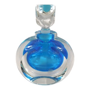 Steven Correia Turquoise Blue Art Glass Perfume Bottle # 26899