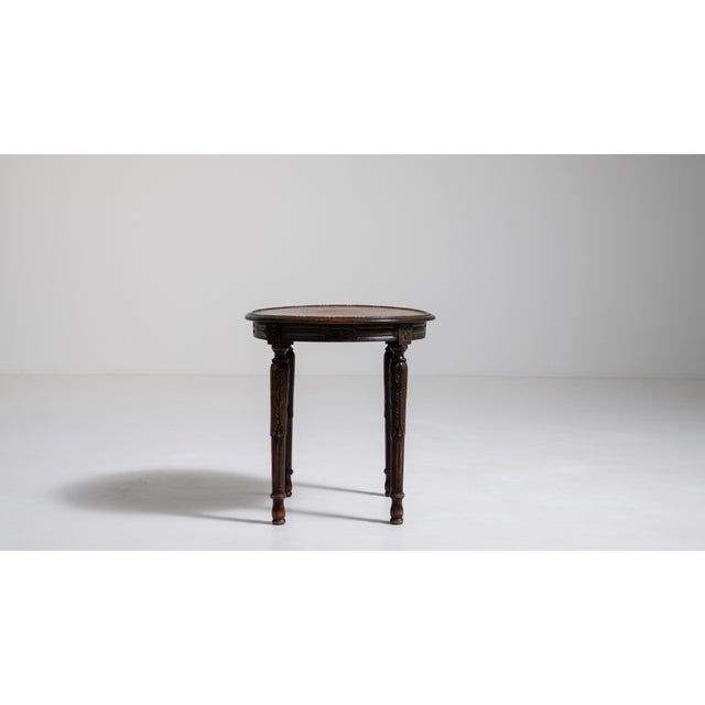 Brown 1910s Neo-Renaissance Side Table For Sale - Image 8 of 13