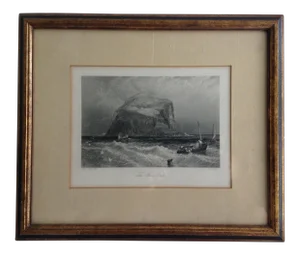 Birkett Foster "The Bass Rock" Metal Plate Engraving