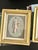 A pair of vintage neoclassical figural prints in gilt frames, featuring classical Greek and Roman–style figures rendered...