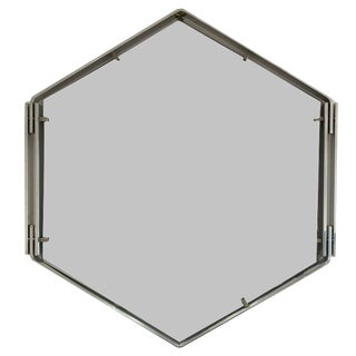 Hexagonal Aluminium Mirror, 1970s For Sale