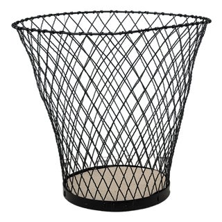 Vintage Wire Trash Can For Sale