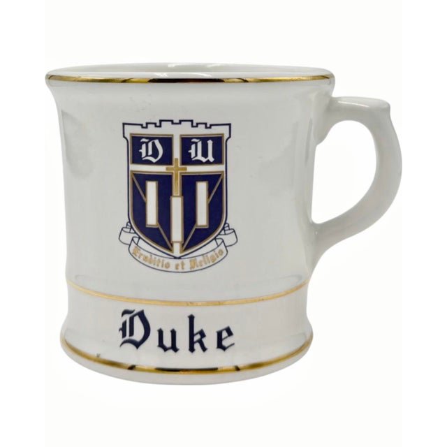 Mid 20th Century Vintage Duke University North Carolina Ceramic Mug For Sale - Image 5 of 10