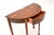 Brown Inlaid Yew Wood Console Table, 1950 For Sale - Image 8 of 11