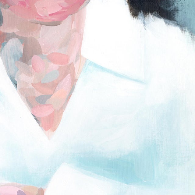 Abstract Portrait No.6 - Abstract Figurative Painting on Paper, Expressive Contemporary Portrait (18x24) For Sale - Image 3 of 5