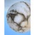 Crafted from solid carved alabaster and wrought iron, this mid-20th-century bowl pendant light masterfully pairs organic...