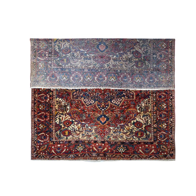 Mid 20th Century Vintage Persian Bakhtiari Rug 12'8'' X 15'4'' For Sale - Image 5 of 11