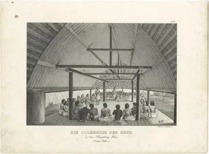 K.J. Brodtmann after L.A. de Sainson, Kava Ceremony on Tonga Tabu, 1836, Paper