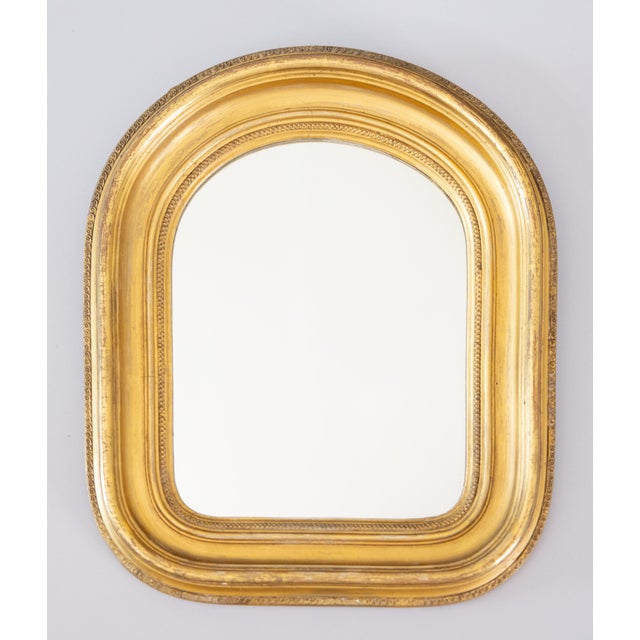 Antique Petite French Giltwood Louis Phillipe Mirror For Sale In Houston - Image 6 of 6