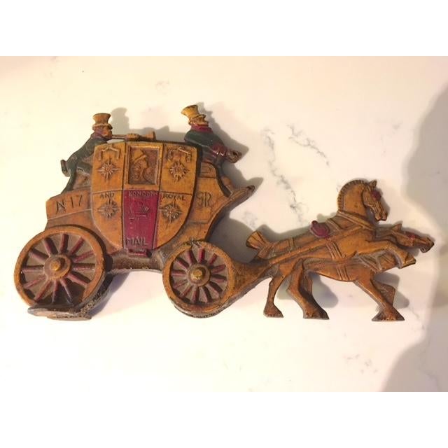 Mustard Cast Iron Antique 1920s Door Stop For Sale - Image 8 of 9