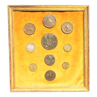 Medallion and Coin Framed Collection For Sale