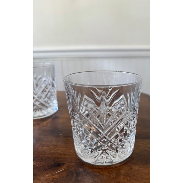 1990s Fascination Cristal De’ Flandre Decanter With Five Cristal D’ Arques Masquerade Glasses For Sale - Image 15 of 18