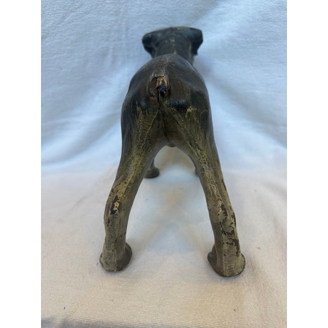 Black 1940s Cast Iron Ginormous Mastiff For Sale - Image 8 of 11