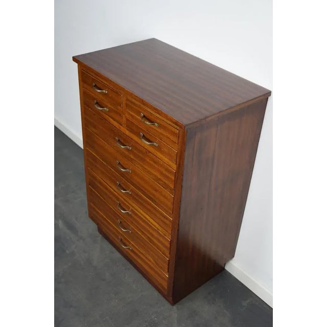 Wood Antique Dutch Mahogany Dentist Cabinet, 1930s For Sale - Image 7 of 17