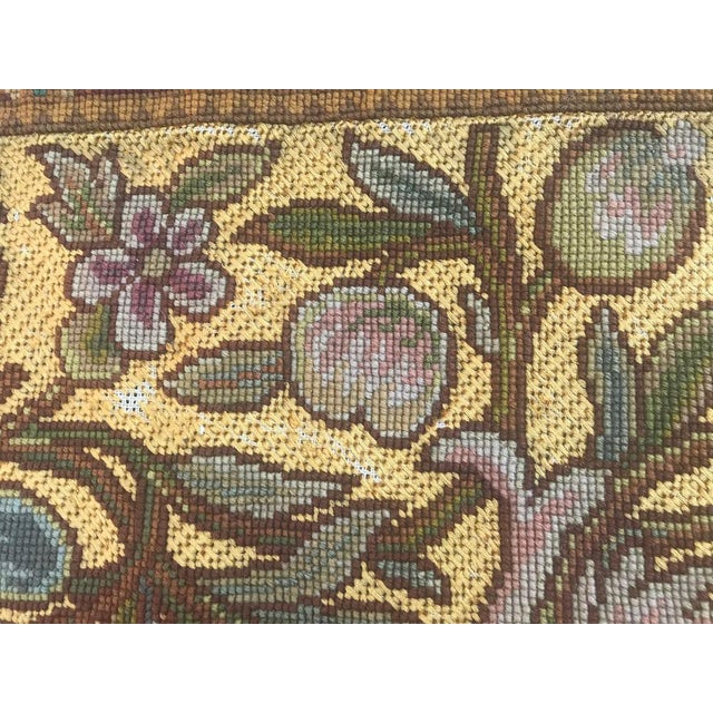 Antique Panel Needlepoint Tapestry, 1890s For Sale - Image 9 of 15