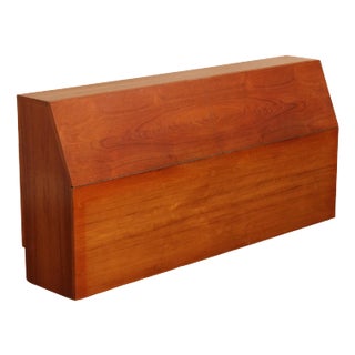Danish Modern Teak Queen Storage Headboard For Sale