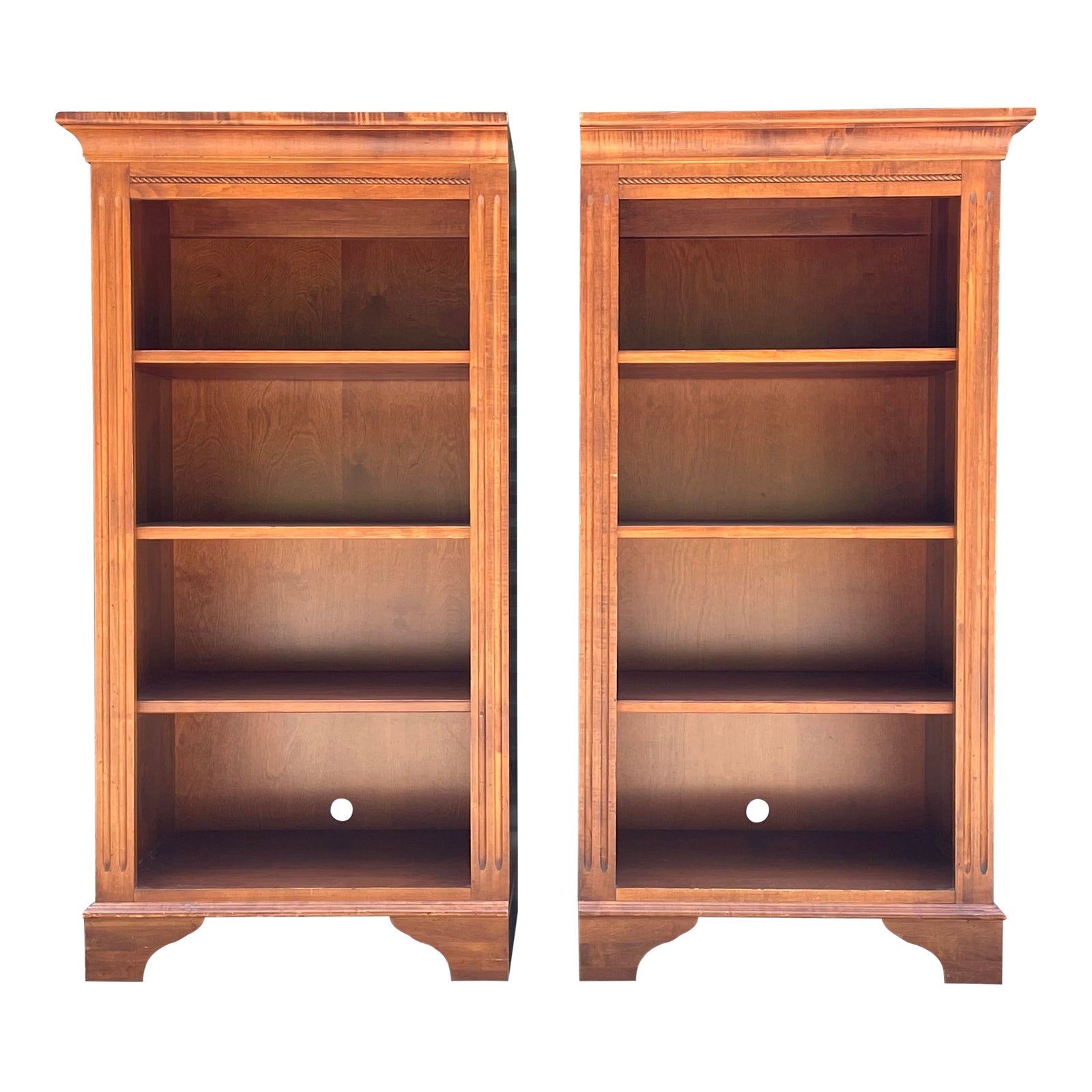 Ethan Allen Country Crossings Bookcases a Pair Chairish