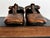 Vintage Pair Mid Century Modern Copper Plated Baby Shoes Nursery Decor For Sale - Image 12 of 14