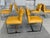 Late 20th Century Chrome & Yellow Leather Chairs in the Style of Ludwig Mies Van Der Rohe & Lilly Reich - A Set of 6 For Sale - Image 5 of 15