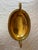 Mid 20th Century Vintage Mid 20th Century French Brass Compote With Koi Fish Handles For Sale - Image 5 of 6