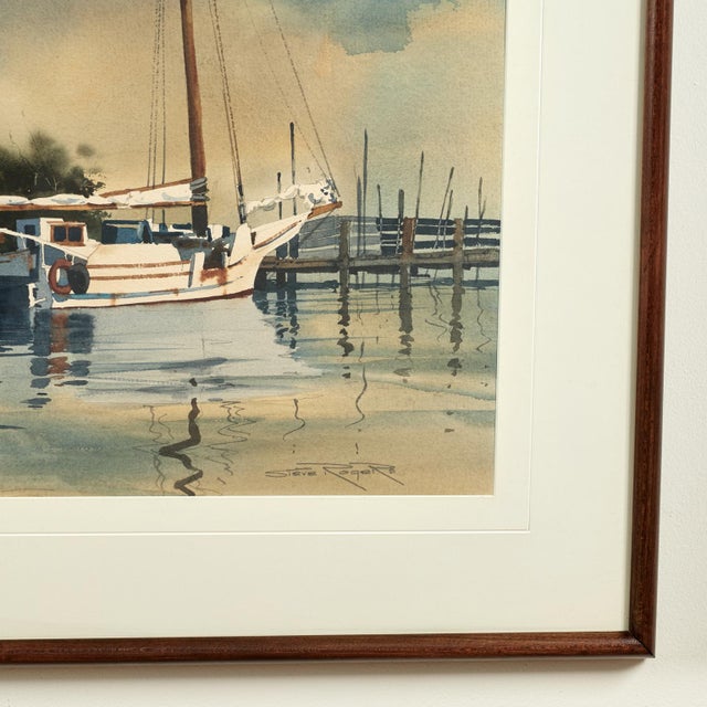 Pair of Nautical Watercolors by Steve Rogers For Sale - Image 17 of 18