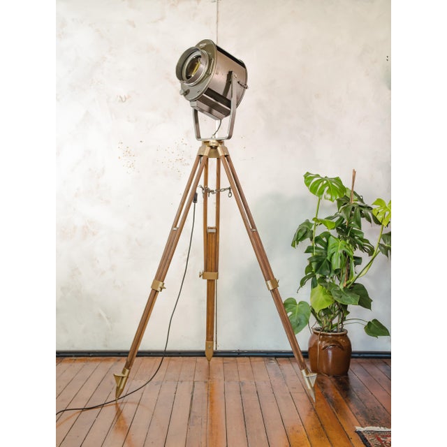 Large Industrial Theater Spotlight Floor Lamp from ADB, Belgium, 1960s For Sale - Image 17 of 18