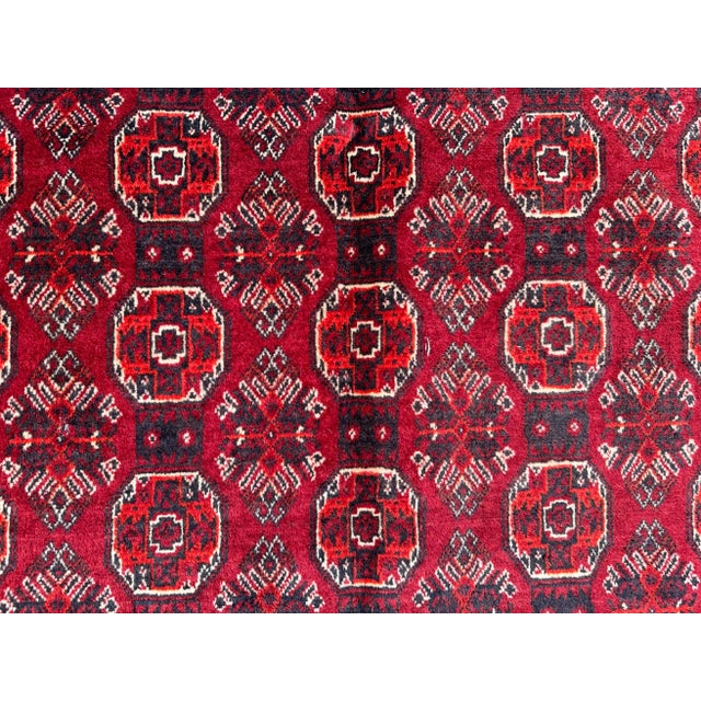 Vintage Afghan Hand Knotted Kunduzi Rug For Sale - Image 4 of 7