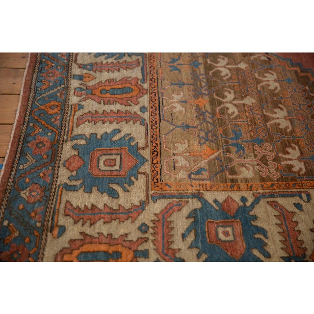 Terra Cotta Antique Bakshaish Carpet - 7'7" x 12'10" For Sale - Image 8 of 17