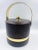 Georges Briard Vintage Georges Briard Coffee-Colored Faux Leather & Golden Accented Ice Bucket For Sale - Image 4 of 12