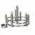 Gaetano Sciolari 8‑Light Chandelier - Modernist Italian Elegance A striking Gaetano Sciolari 8‑light chandelier showcasing...