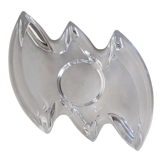 Vintage Rosenthal Germany Modernist Geometric Crystal Votive Candle Holder For Sale