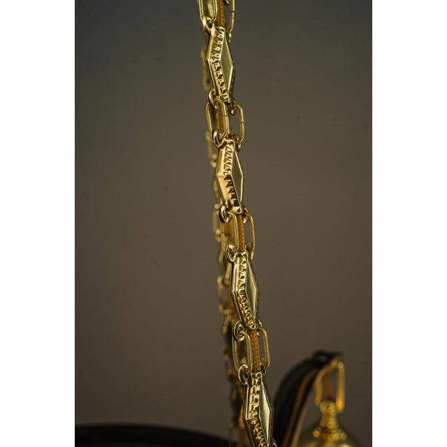 Art Deco Chandelier with Glass Sticks, Vienna, 1920s For Sale - Image 14 of 18