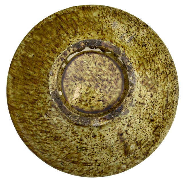 1970s 1970s Moroccan Ochre Tamegroute Plate For Sale - Image 5 of 6