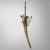 A rare Japanese ikebana hanger crafted from natural bamboo with a wooden reservoir. Dimensions: Height 90 cm, diameter 5...