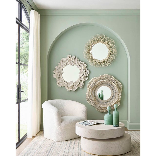 Global Views Attributed Global Views Pivot Cocktail Table-White by Ashley Childers For Sale - Image 4 of 8