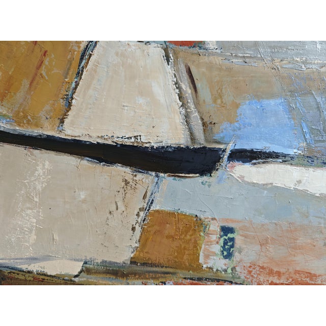 Beige Echo of Landscape, Abstract, Fields, Contemporary, Framed by Sophie Dumont For Sale - Image 8 of 10