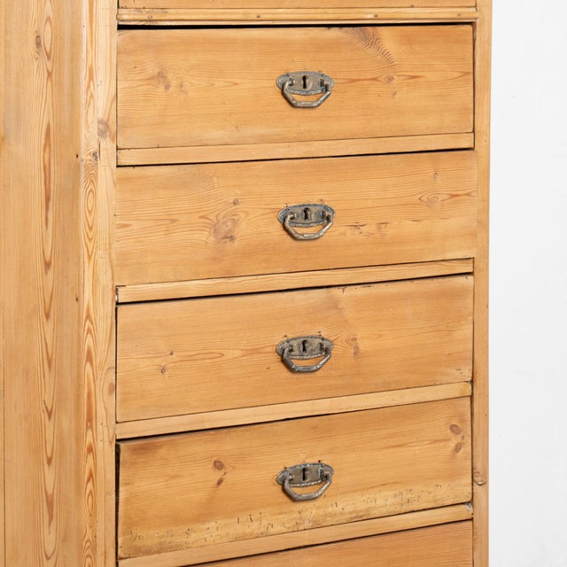 Mid 19th Century Danish Pine Highboy Chest of Seven Drawers For Sale - Image 10 of 17