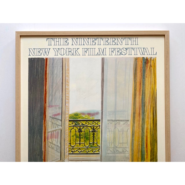 David Hockney Vintage 1981 Lithograph Print Framed Large New York Film