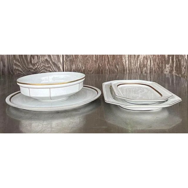 A fantastic vintage Boho set of Dinnerware. Made by the Gallo group in Germany. The Gallerie De Porcelaine “Lombardi...