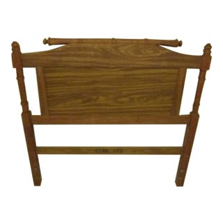 1980s Faux Bamboo Hollywood Regency Twin Headboard Caramel Color For Sale
