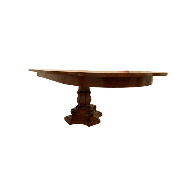 Mid-Century Modern 1950's Knapp & Tubbs Burlwood Dining Table For Sale - Image 3 of 4