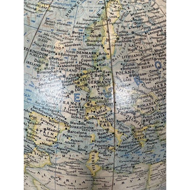 Plastic Vintage Globe, 1961 For Sale - Image 7 of 11