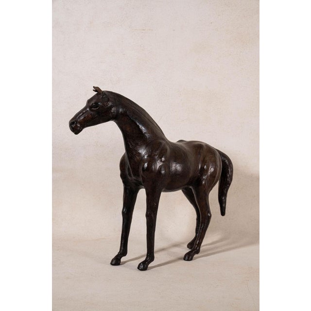 English English Leather Model of Horse (C. 1930) For Sale - Image 3 of 4