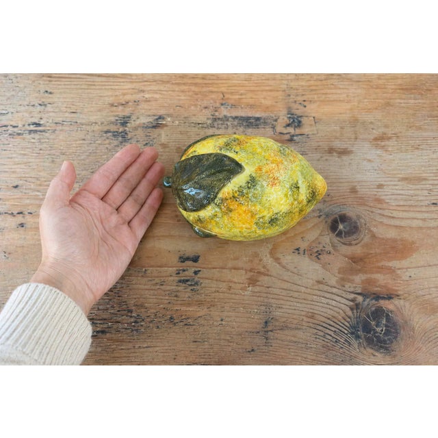 Vintage Italian Majolica Lemon Box — Hand-Painted Nove Pottery, Made in Italy For Sale In Nashville - Image 6 of 6