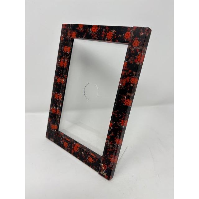 Beautiful Murano Glass picture frame. Brand new. Created by one of the top Artists in Murano. Measures 9" x 6.25".